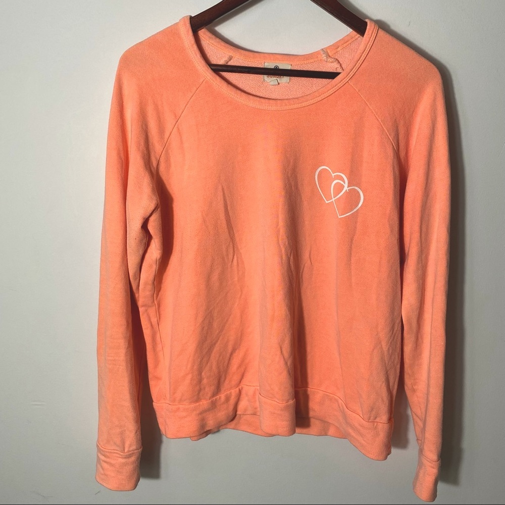 Sundry Interlocking Hearts Sherbet Crewneck Size 1/Small